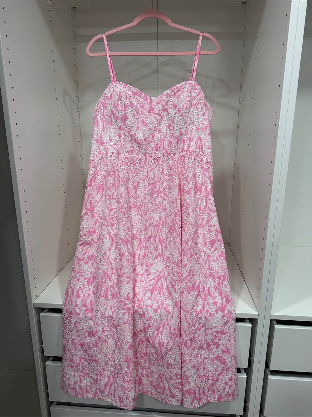 Lilly Pulitzer Allarie Midi Dress Rousseau Pink Size 14